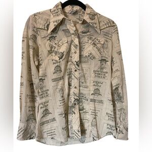 60’s True Vintage Western Outlaw Cowboy Pearlsnap